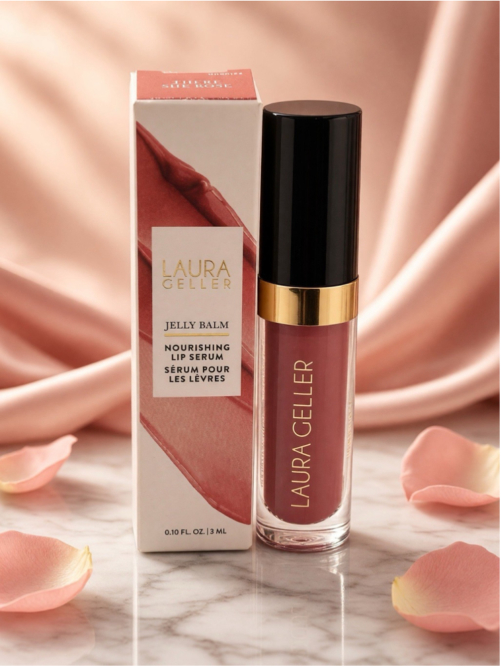 Laura Geller Jelly Balm Nourishing Lip Serum There She Rose 3 mL New in Box